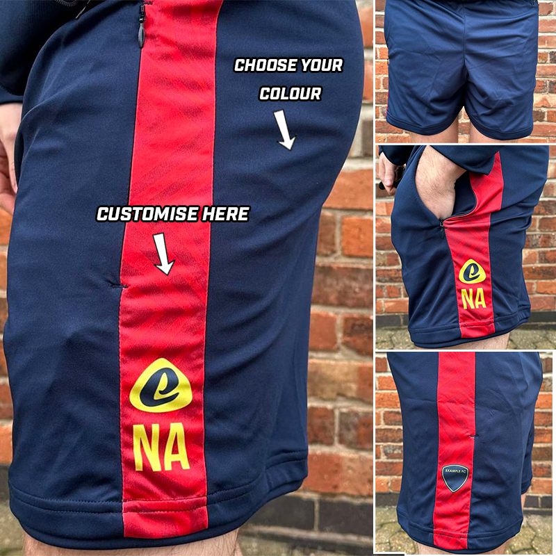 Bespoke Sublimation Zipped Shorts (Custom to your club)